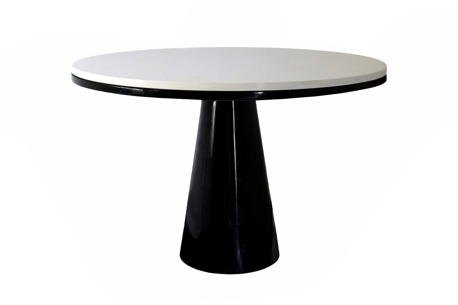 Chi Dining Table White/Black Gloss Lacquer