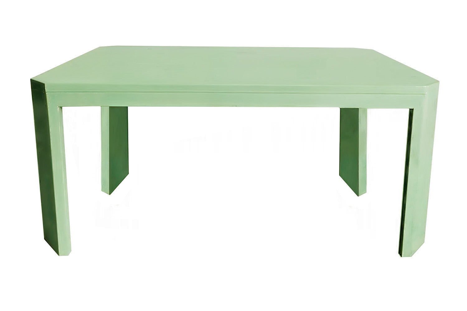 Acento Dining Table Aquamarine Lacquer