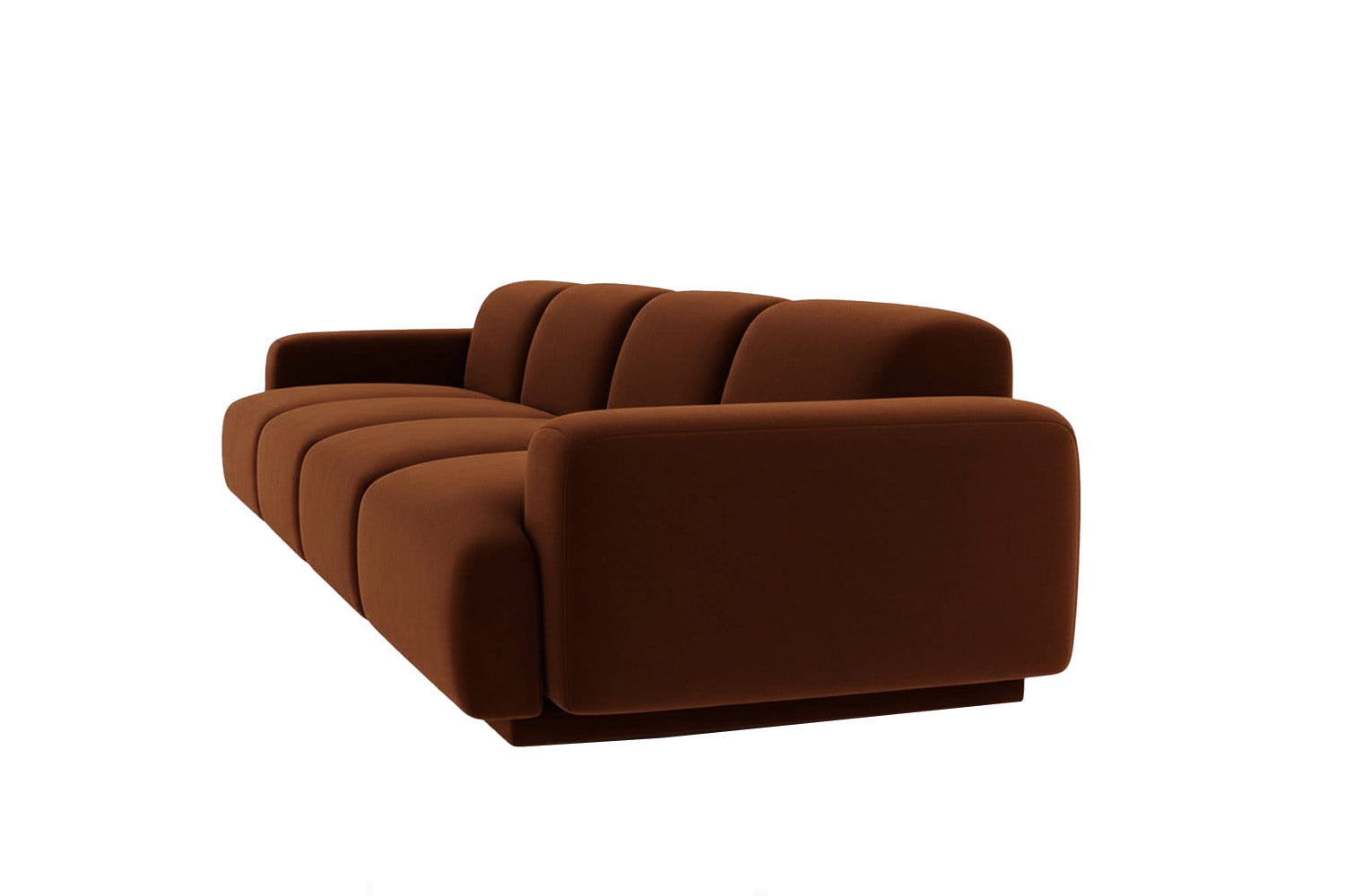 Abundancia Modular Sofa Brown Velvet