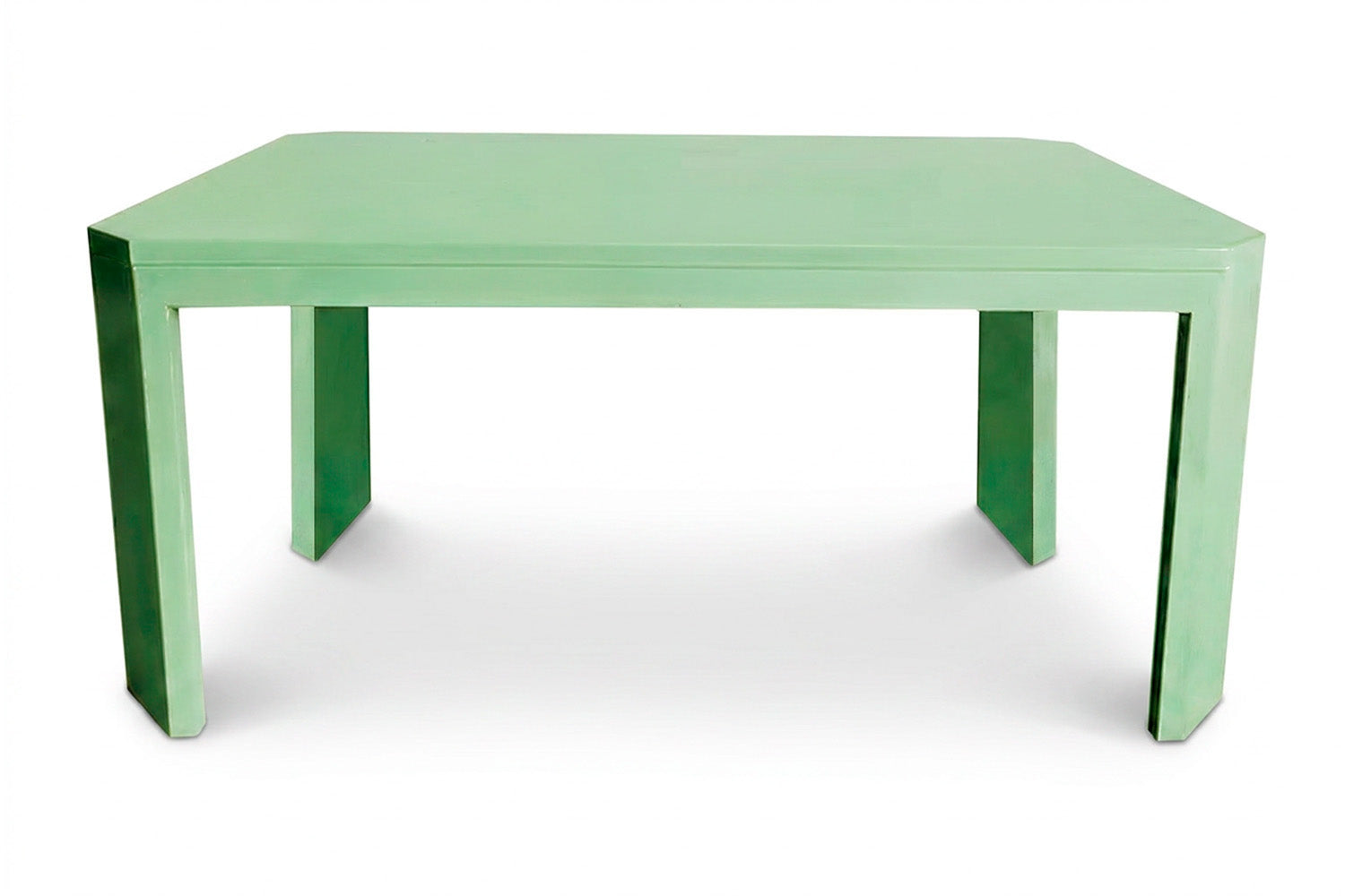 Acento Dining Table Aquamarine Lacquer