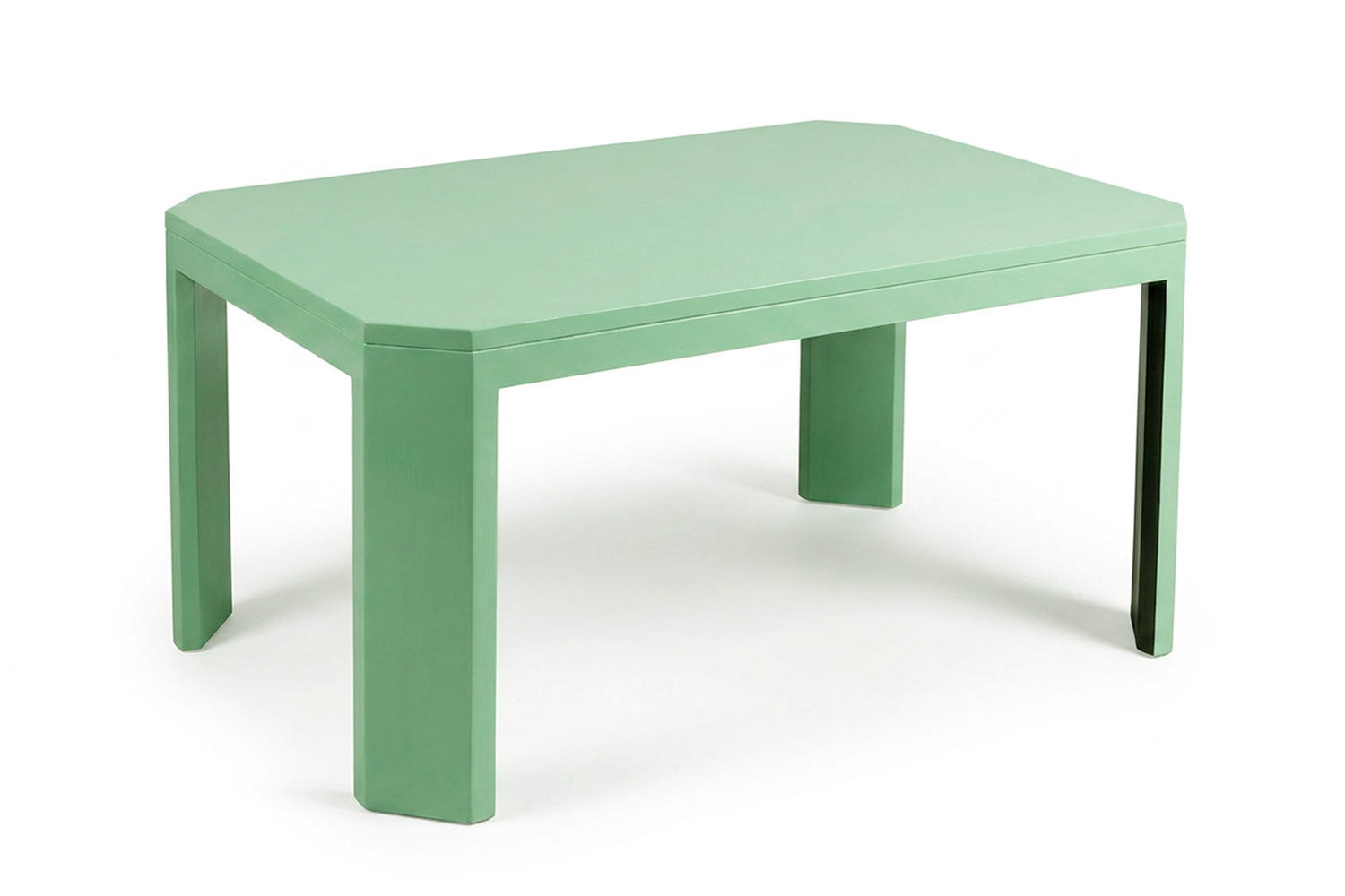 Acento Dining Table Aquamarine Lacquer