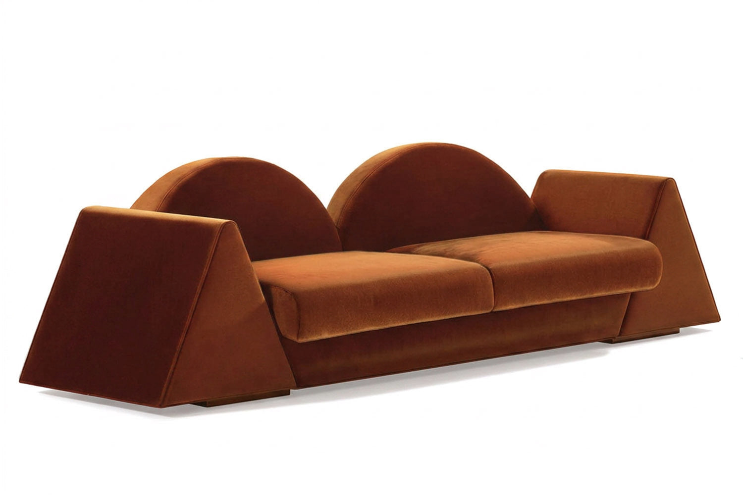 Amanecer Sofa Brown Velvet