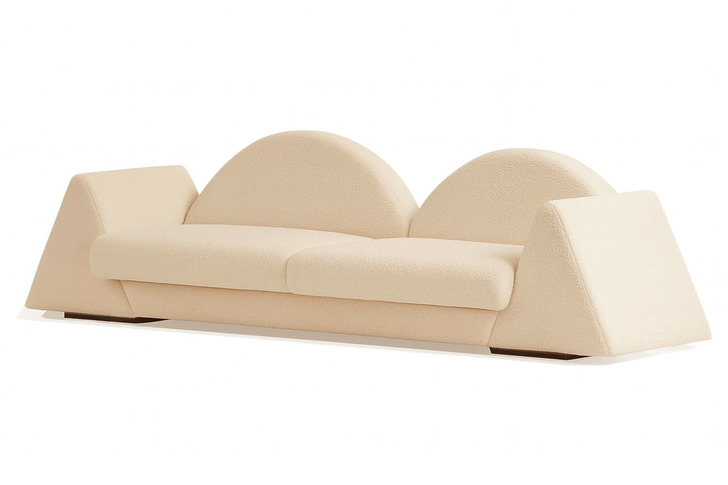 Amanecer Sofa White Bouclé