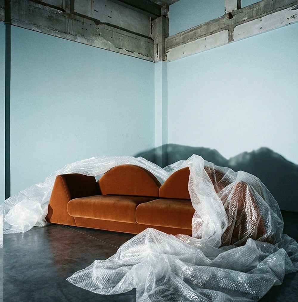 Amanecer Sofa Brown Velvet