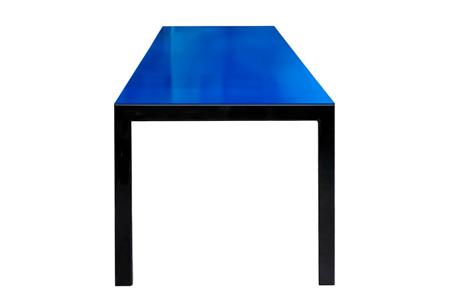 Anhelo Dining Table Blue Gloss Lacquer