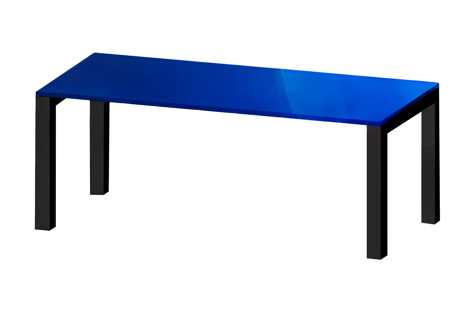 Anhelo Dining Table Blue Gloss Lacquer