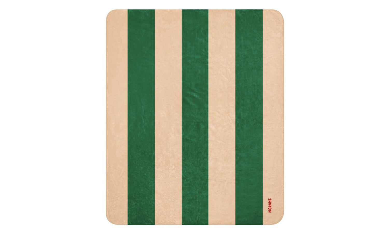Manta Boreal Rayas Verde/Beige