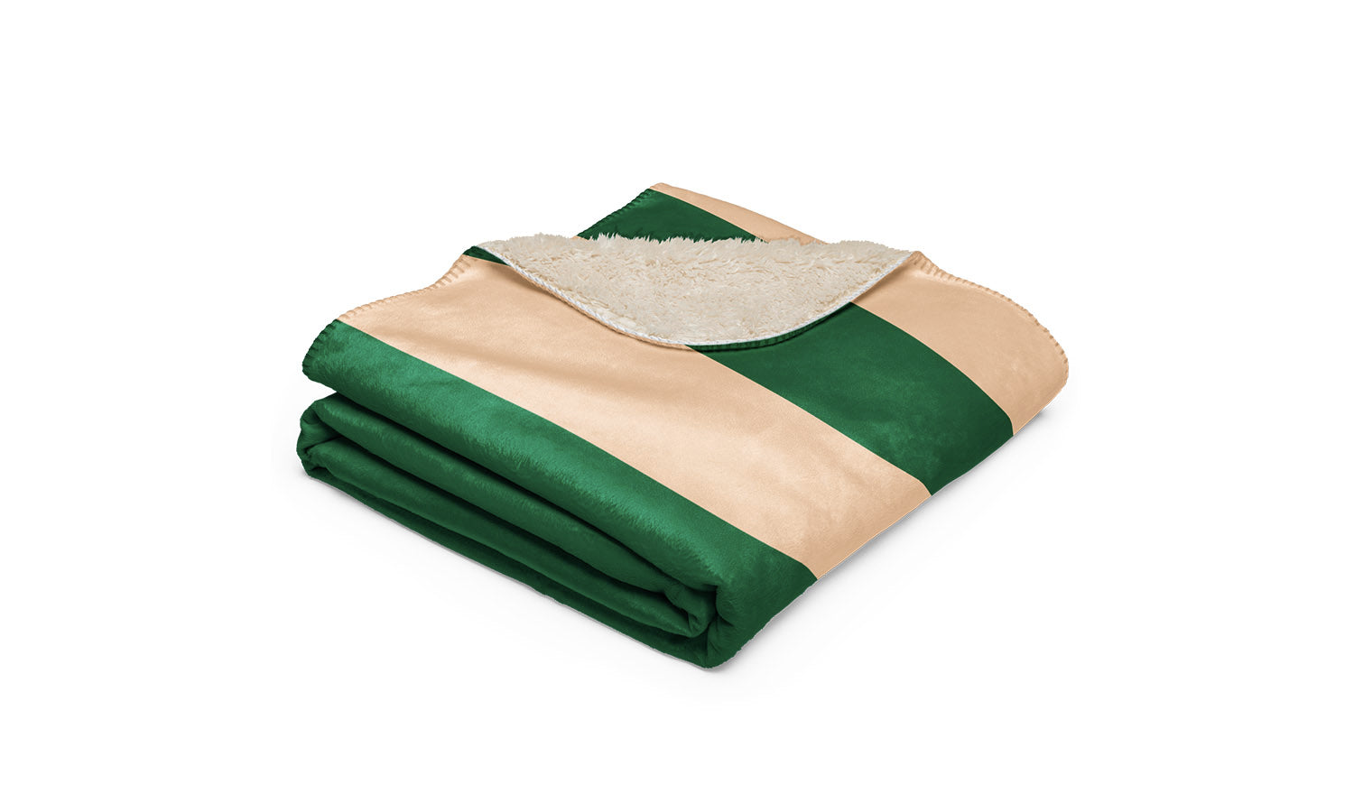 Manta Boreal Rayas Verde/Beige