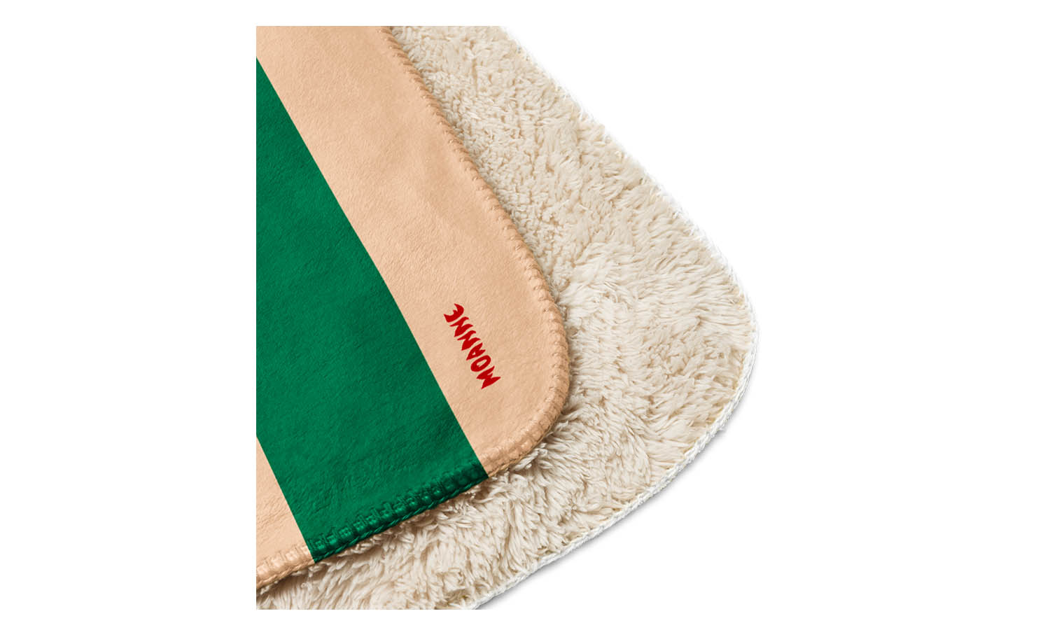 Manta Boreal Rayas Verde/Beige
