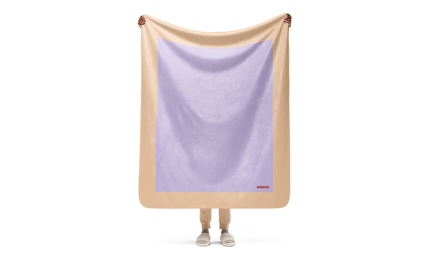Manta Boreal con Marco Beige/Lila