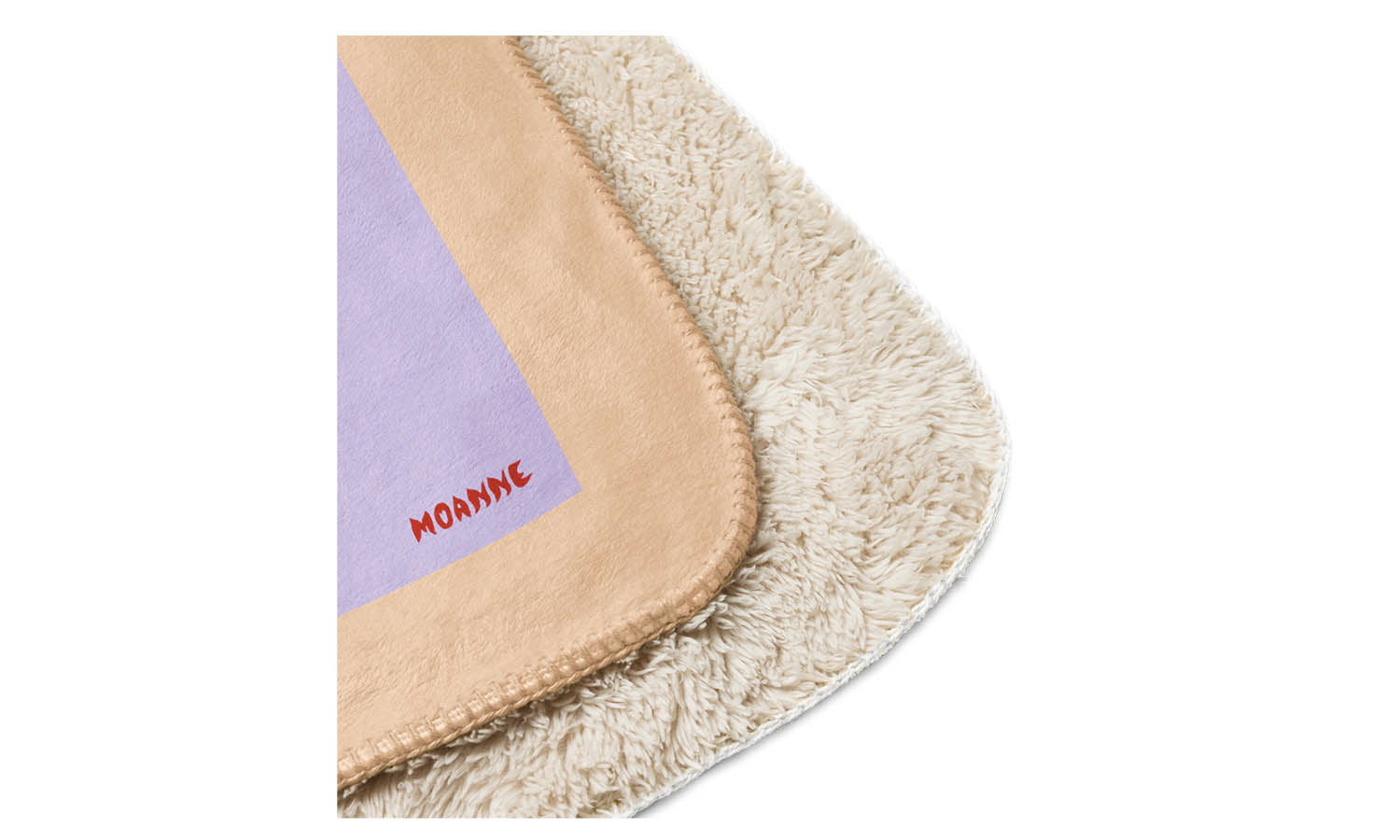 Manta Boreal con Marco Beige/Lila
