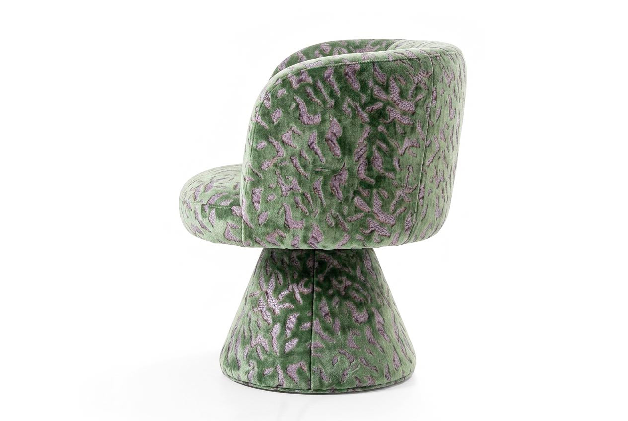 Coraje Swivel Chair Green Relief