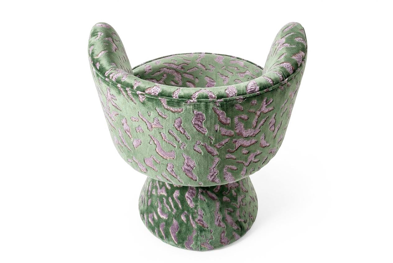 Coraje Swivel Chair Green Relief