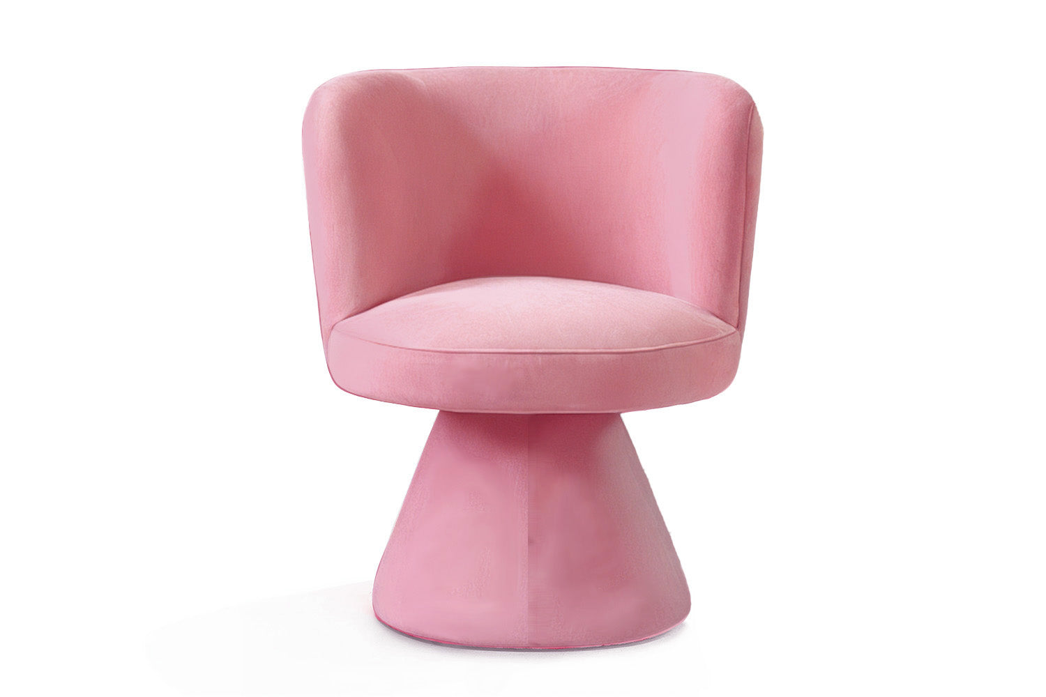 Silla de Comedor Coraje de Terciopelo Rosa