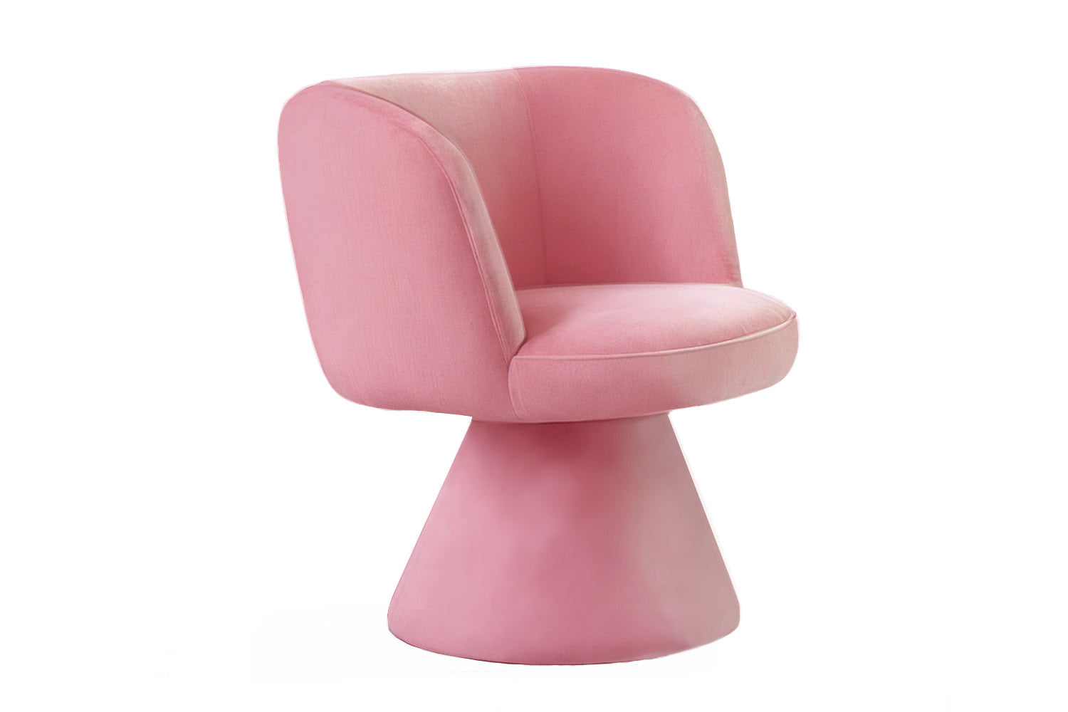Silla de Comedor Coraje de Terciopelo Rosa