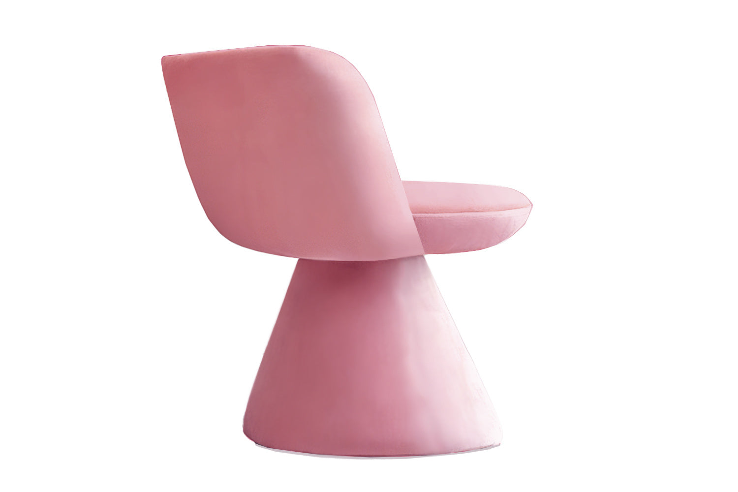 Silla de Comedor Coraje de Terciopelo Rosa