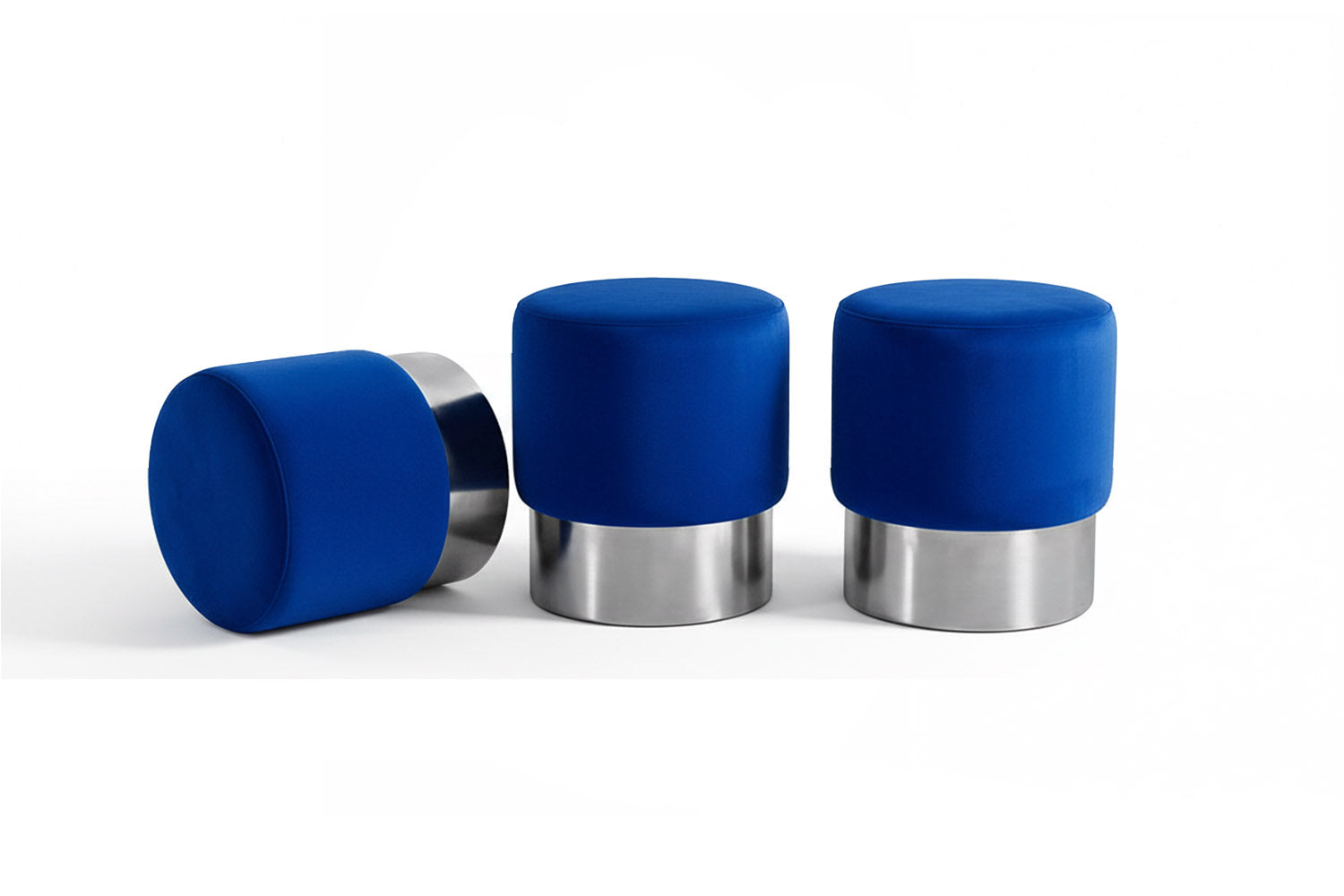 Destino Stool Blue Velvet