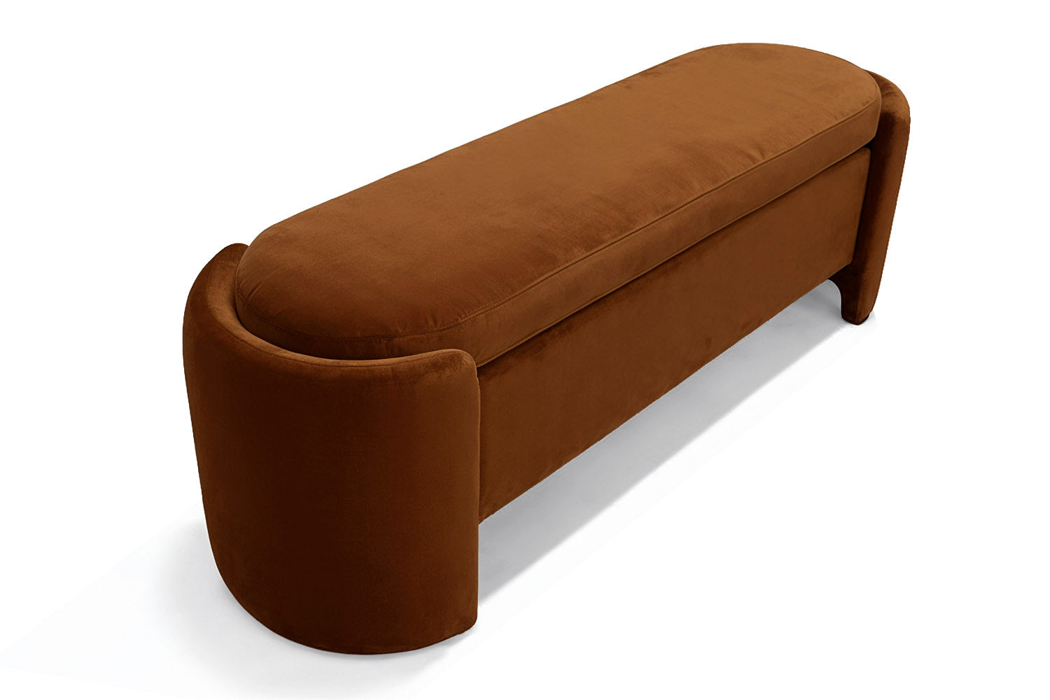 Enigma Bench Brown Velvet