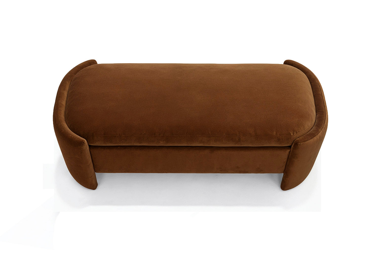 Enigma Bench Brown Velvet