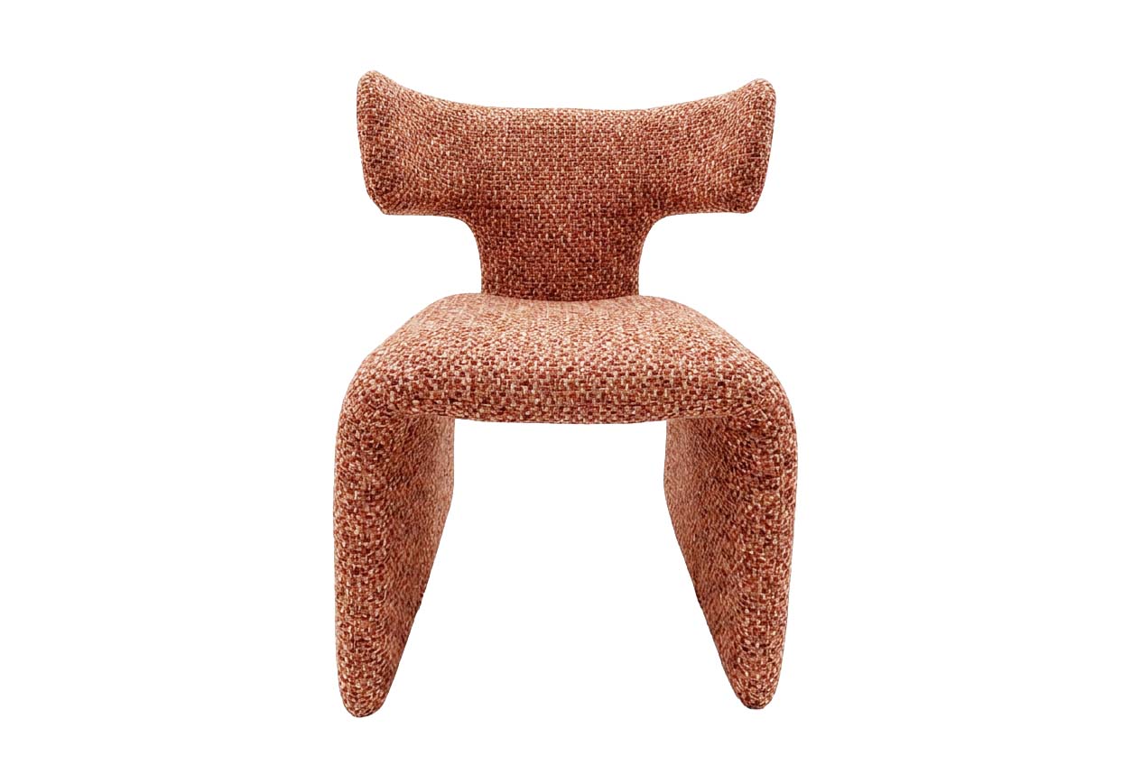 Euforia Dining Chair Orange Chenille