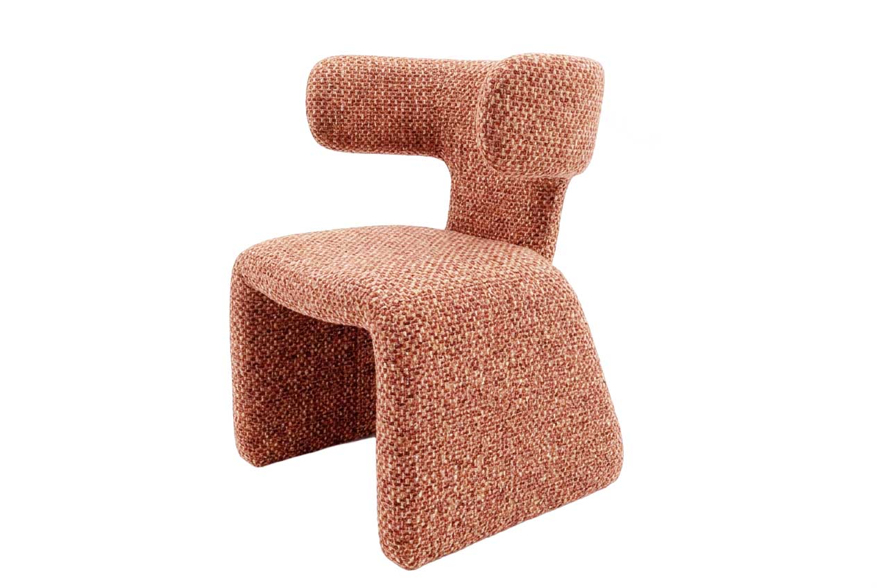 Euforia Dining Chair Orange Chenille