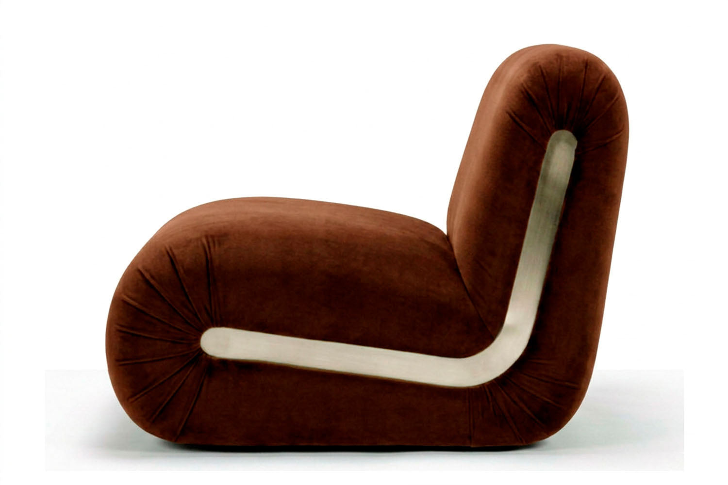 Frenesí Lounge Chair Brown Velvet