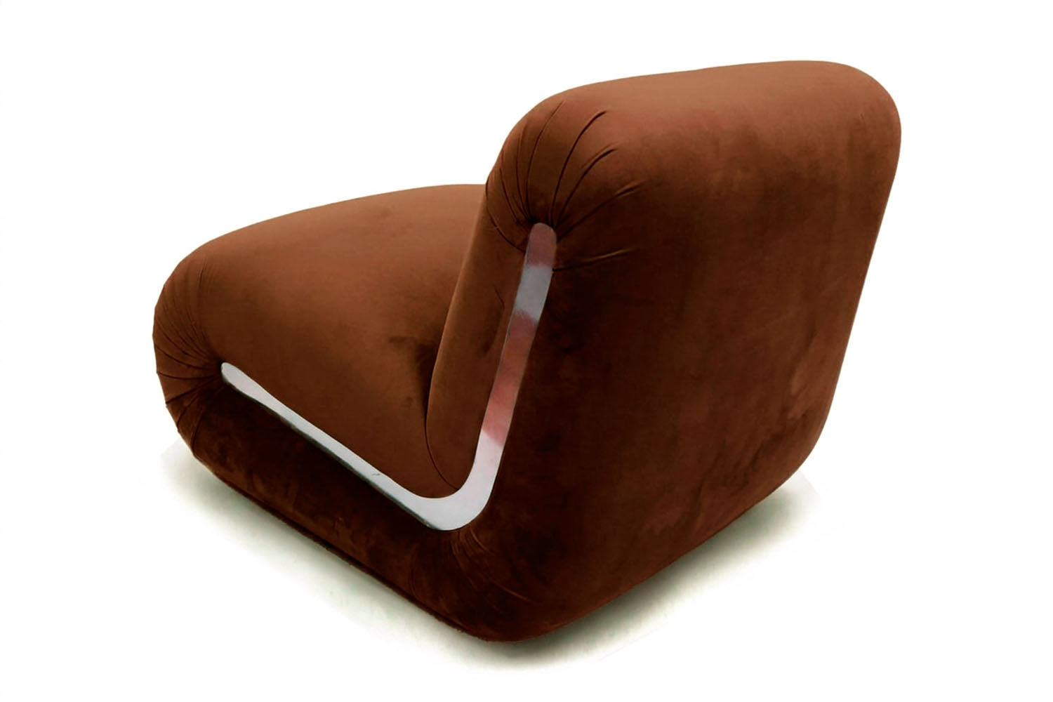 Frenesí Lounge Chair Brown Velvet