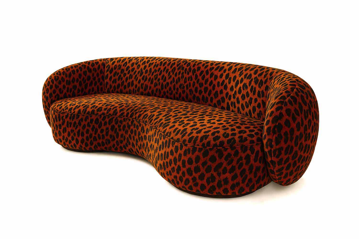 Melancolía Sofa Leopard Furry Velvet
