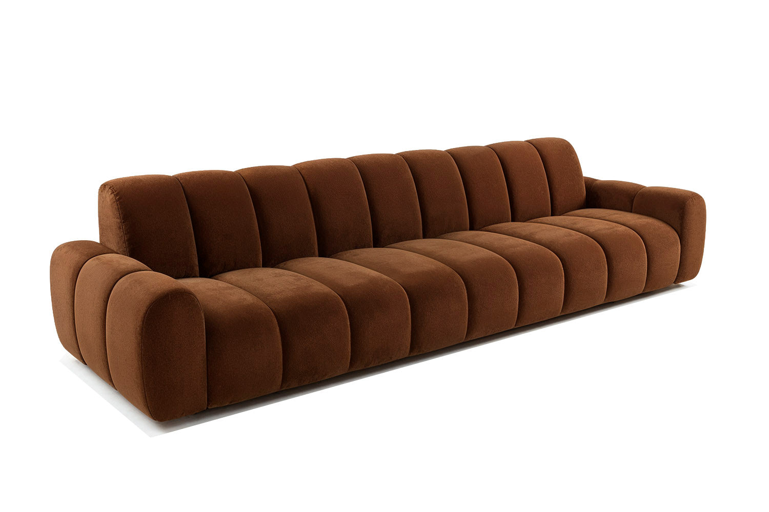 Temple Sofa Brown Velvet