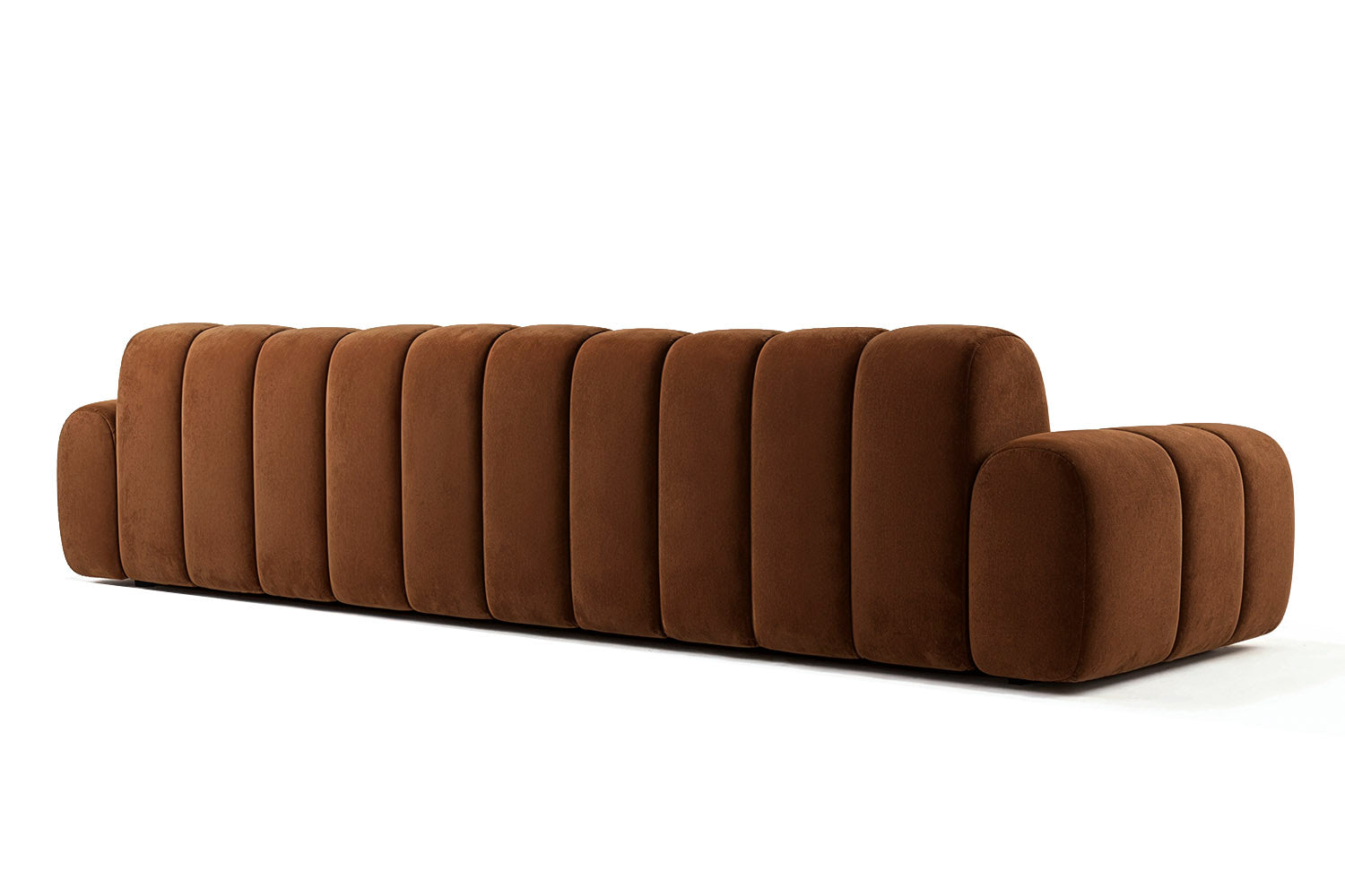 Temple Sofa Brown Velvet