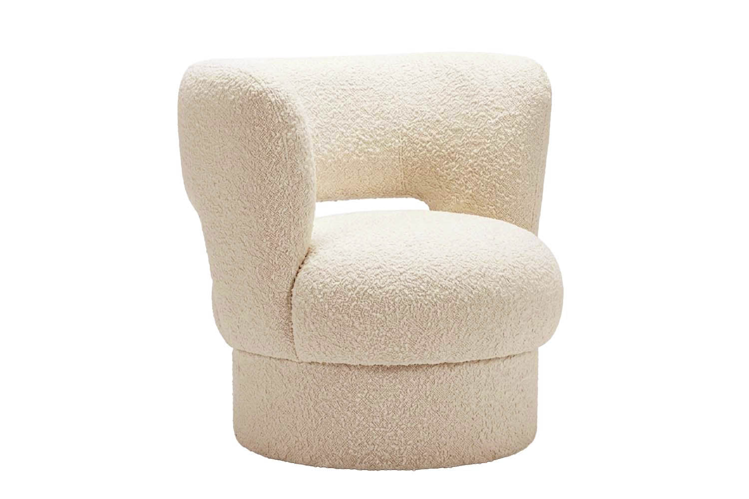 Ritual Armchair White Bouclé