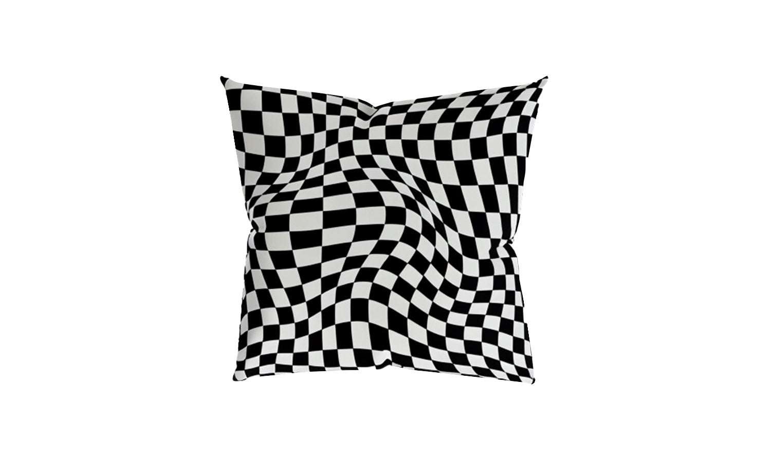 Trama Cushion Black/White Checkered