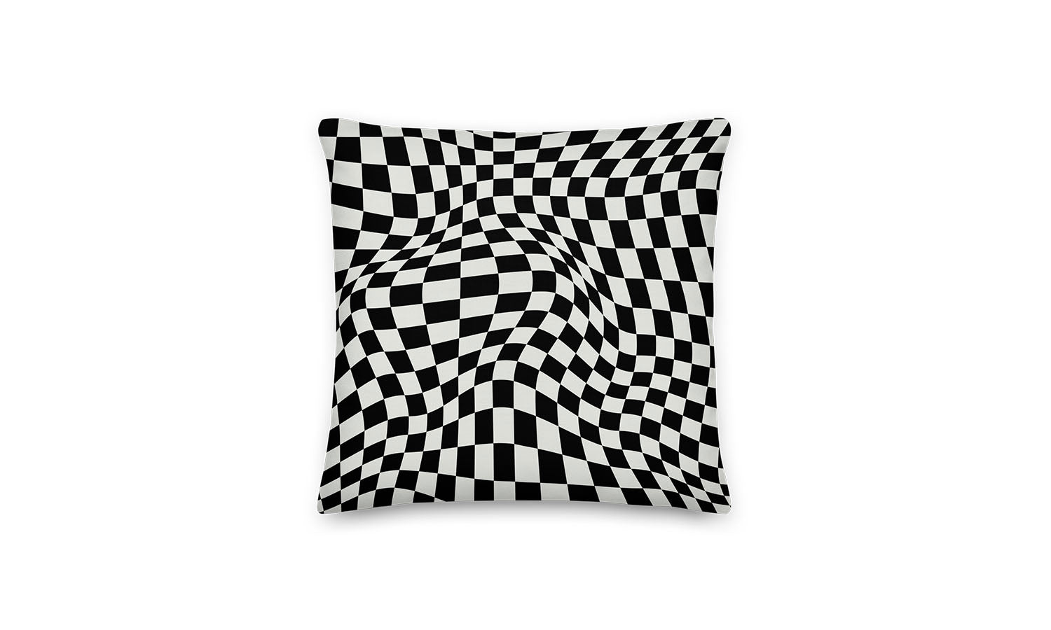 Trama Cushion Black/White Checkered