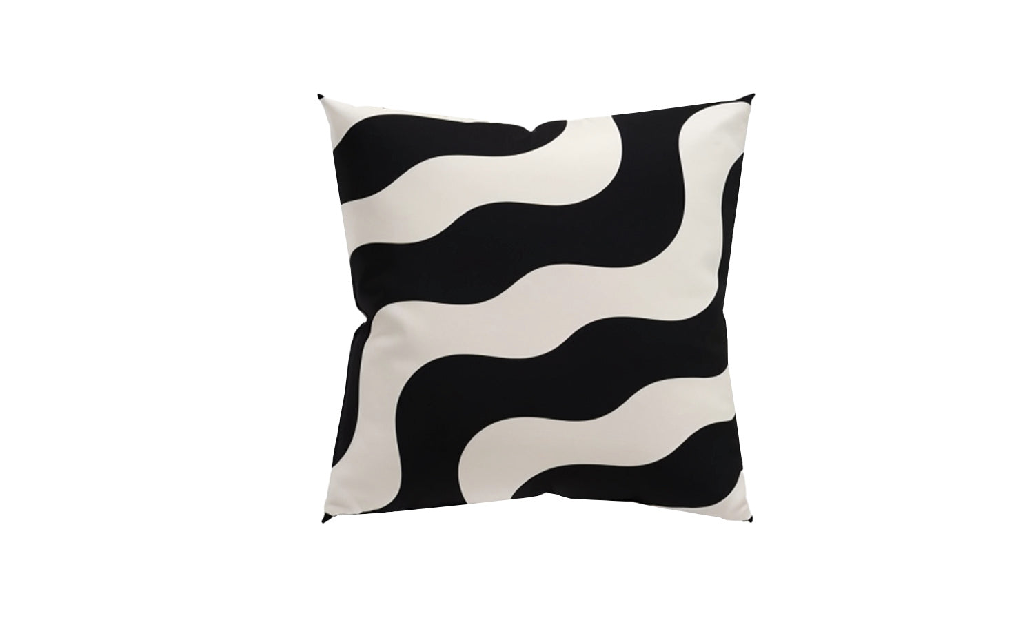 Trama Cushion Black/White Waves