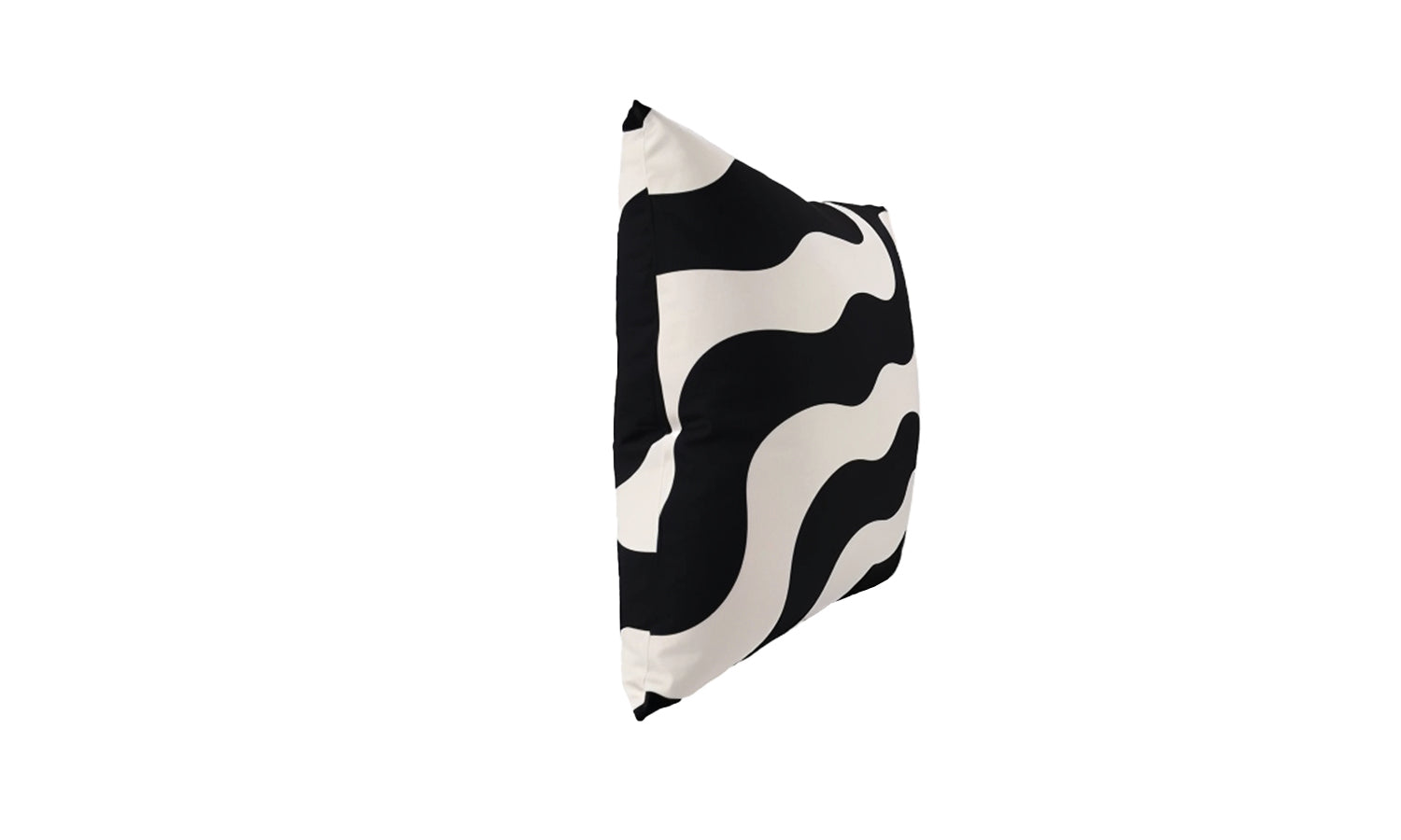 Trama Cushion Black/White Waves