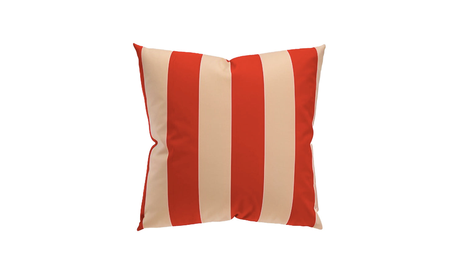 Trama Cushion Red/Beige Striped