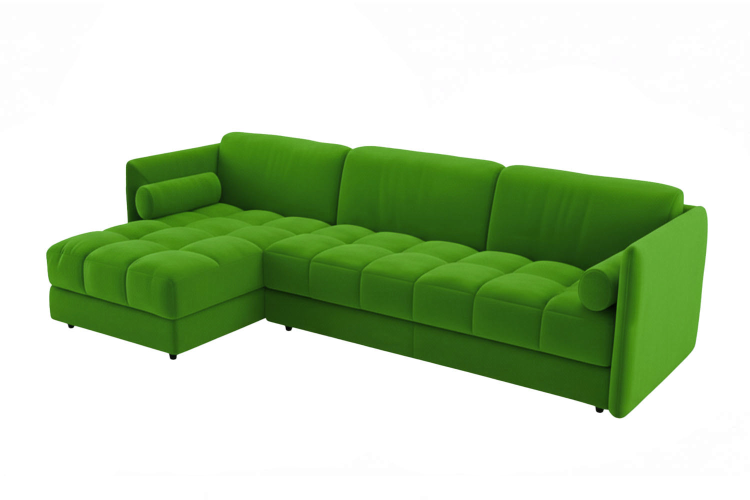 Vínculo Sectional Sofa Green Velvet