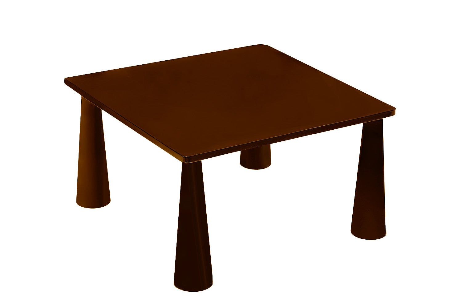 Trance Dining Table Brown Lacquer