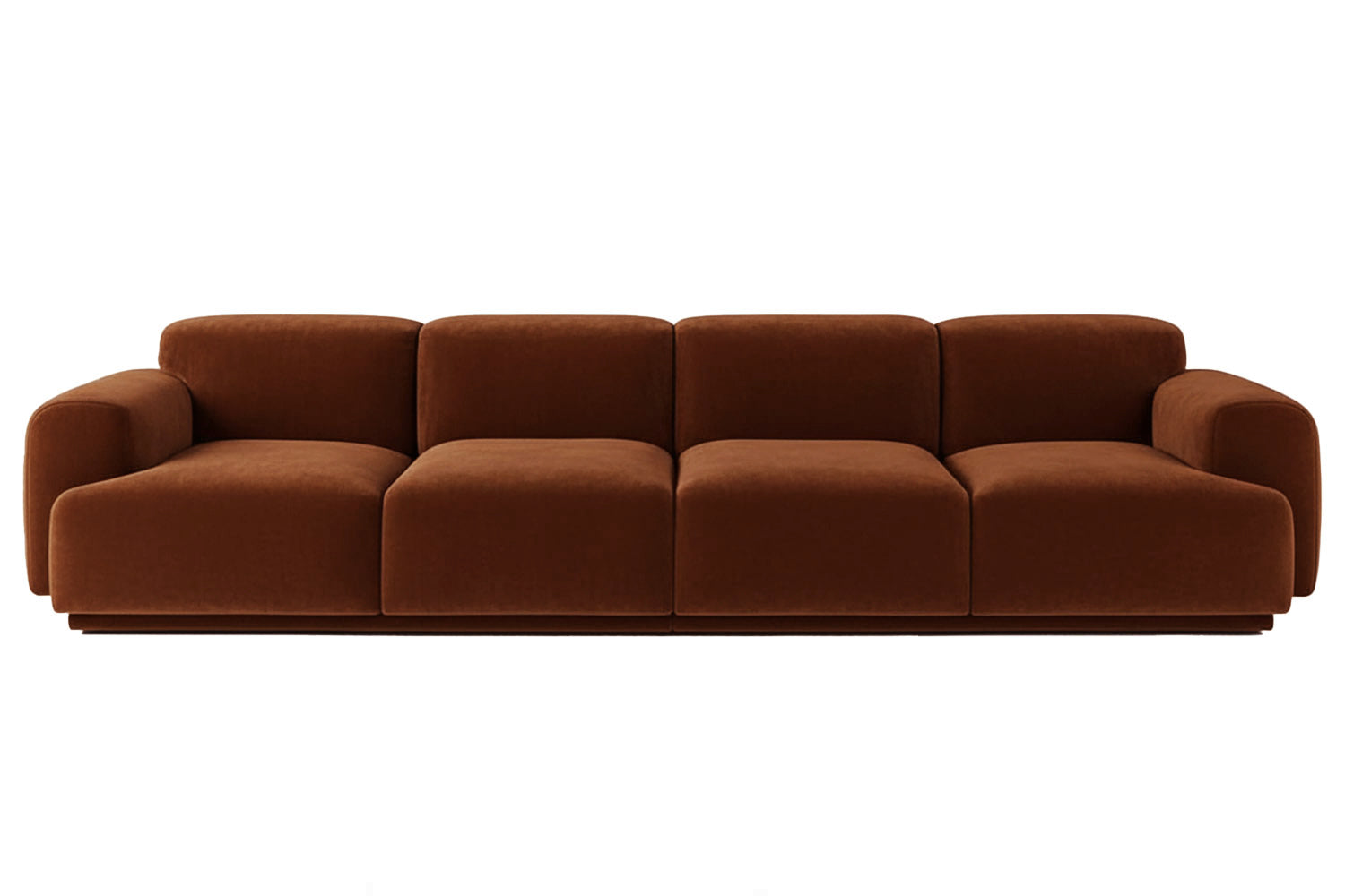 Abundancia Modular Sofa Brown Velvet