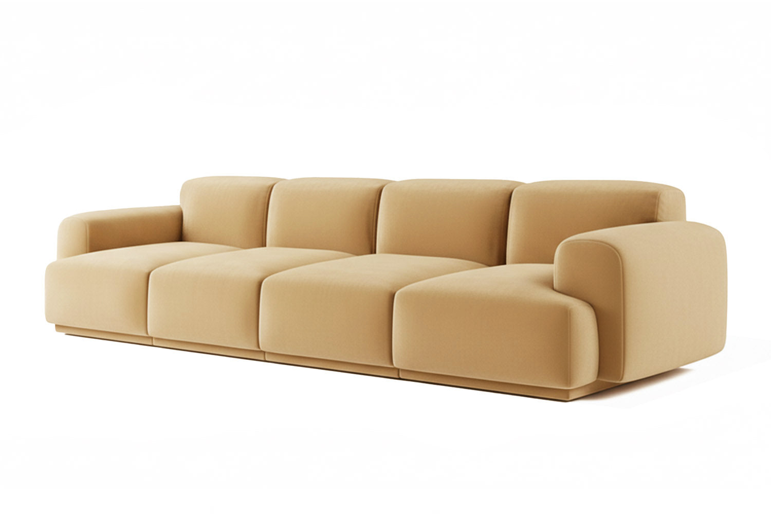 Abundancia Modular Sofa Creme Velvet
