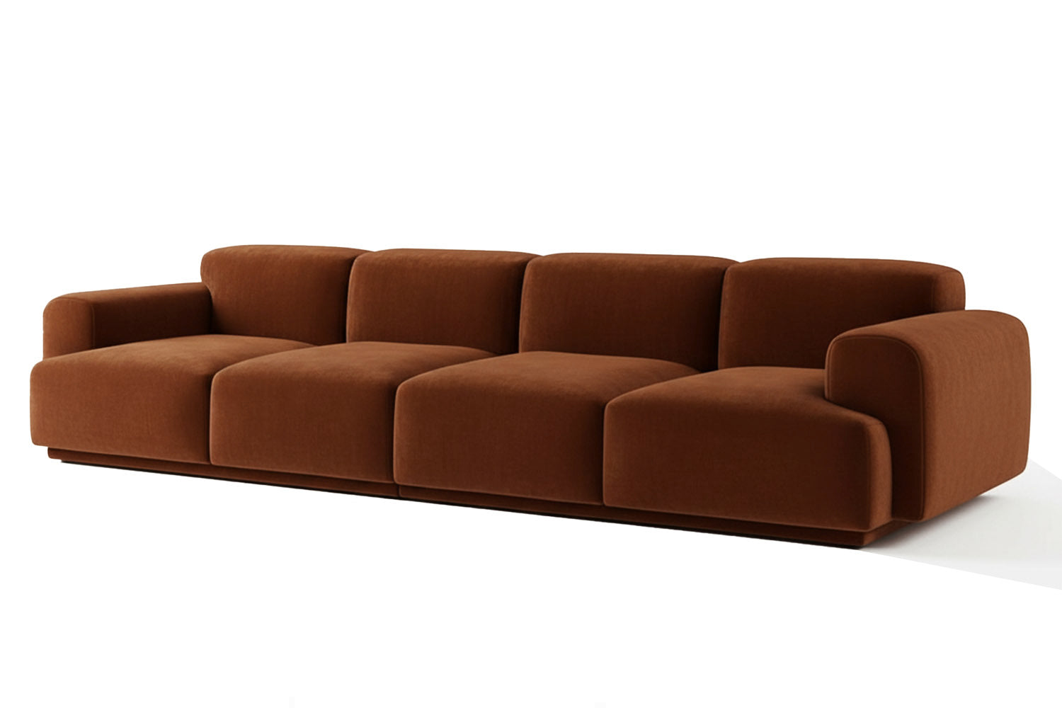 Abundancia Modular Sofa Brown Velvet