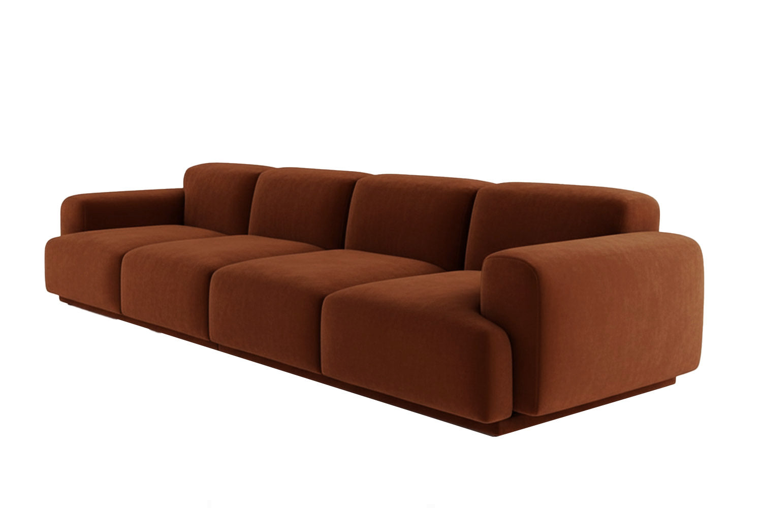 Abundancia Modular Sofa Brown Velvet