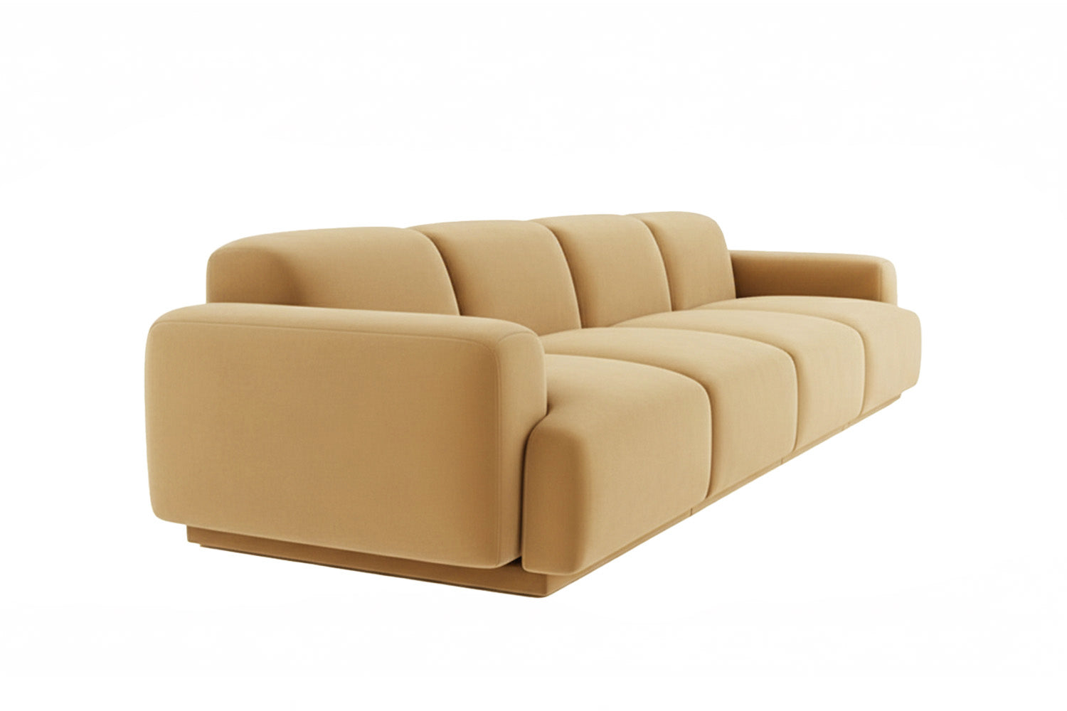 Abundancia Modular Sofa Creme Velvet