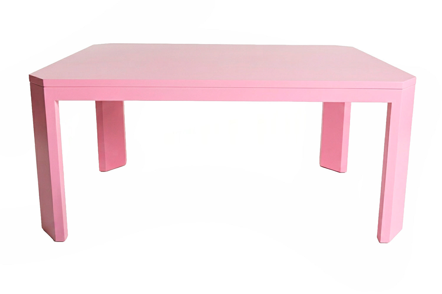 Acento Dining Table Pink Lacquer