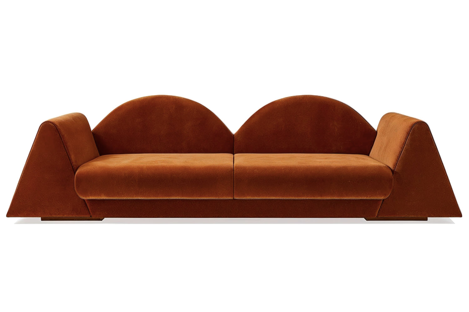 Amanecer Sofa Brown Velvet