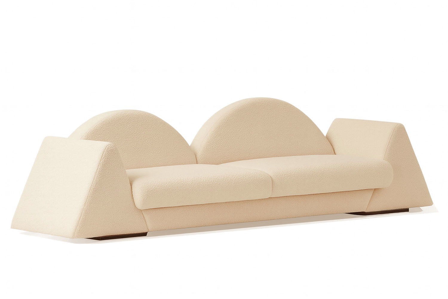 Amanecer Sofa White Bouclé