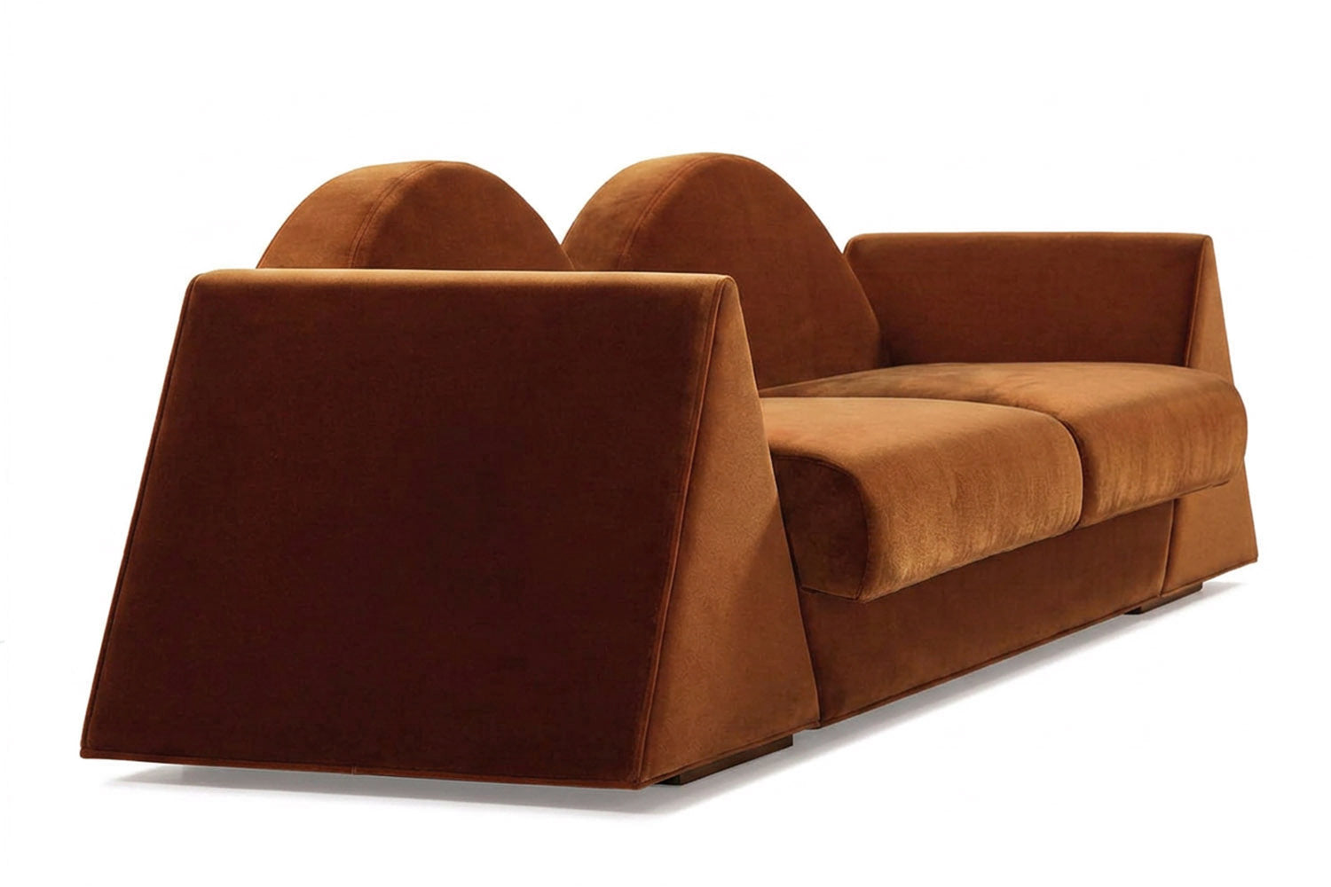 Amanecer Sofa Brown Velvet