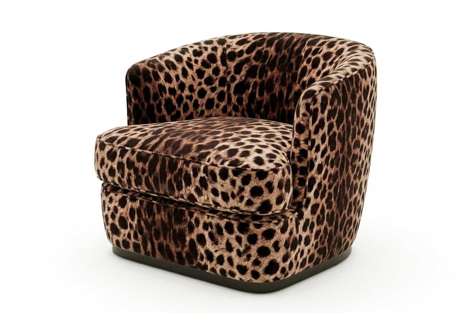 Ancla Swivel Chair Leopard