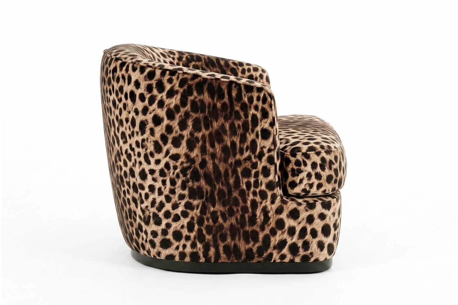 Ancla Swivel Chair Leopard