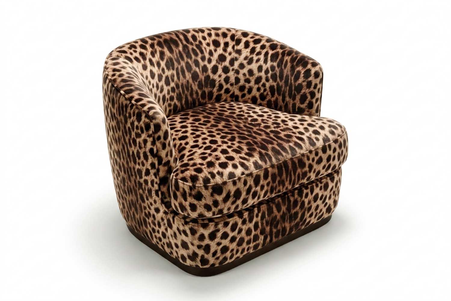 Ancla Swivel Chair Leopard